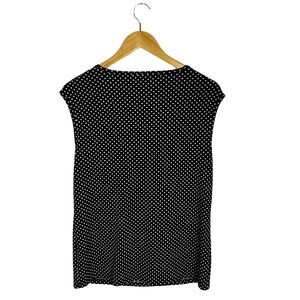 Michael Michael Kors Polka‎ Dot Size Large Sleeveless Black and White